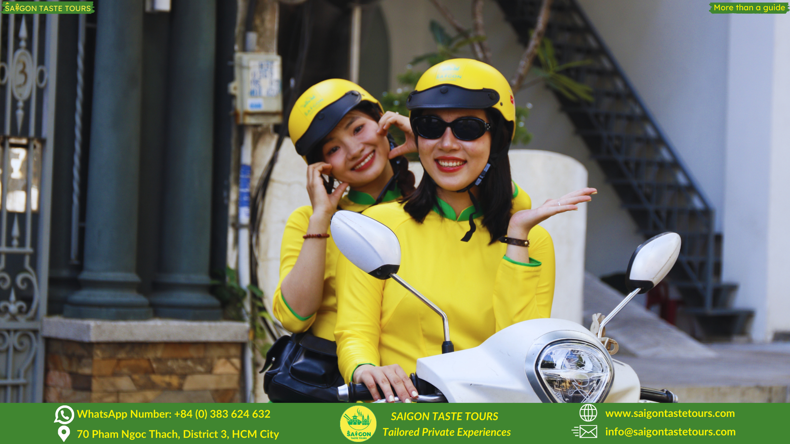 Female-Led Saigon Motorbike Street Food and Sightseeing Tour in Ao Dai